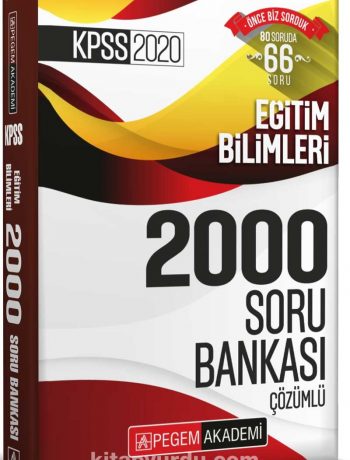 2020 KPSS Eğitim Bilimleri Çözümlü Efsane 2000 Soru Bankası