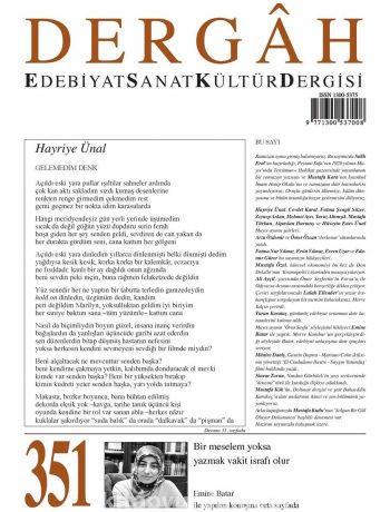Dergah Edebiyat Sanat Kültür Dergisi Sayı:351 Mayıs 2019