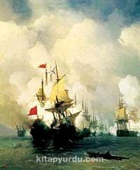 Sakız Adasında Deniz Savaşı-1848 / Ivan Konst. Aivazovsk (AIK 010-60x75) (Çerçevesiz)