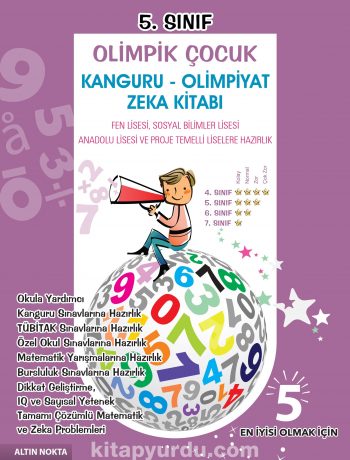 5. Sınıf Olimpik Çocuk Kanguru - Olimpiyat Zeka Kitabı Tamamı Çözümlü