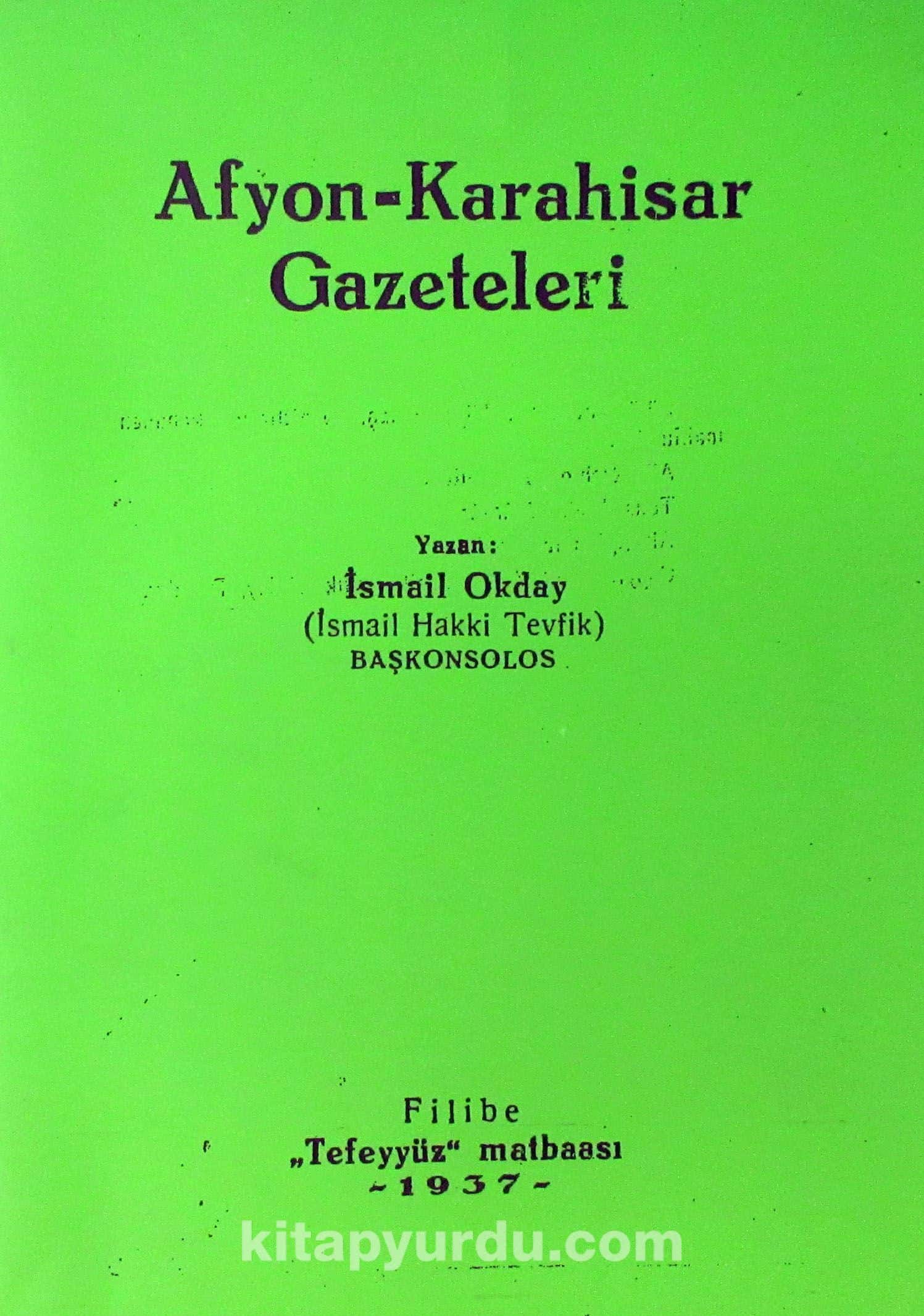 Afyon-Karahisar Gazeteleri