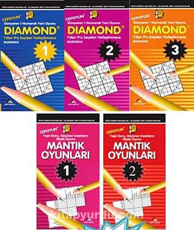 Diamond Zeka Oyunları Dizisi Dünya Beyin Olimpiyatları (5 Kitap)
