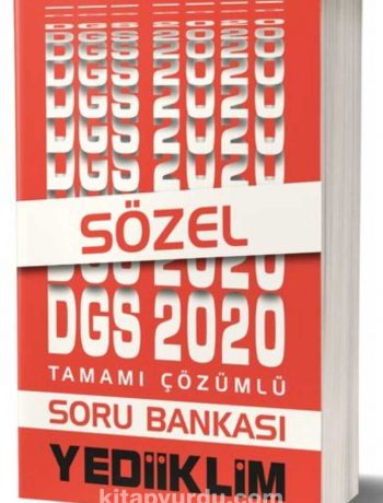 2020 DGS Sözel Tamamı Çözümlü Soru Bankası