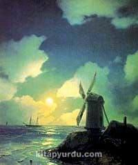 Deniz Kenarında Yel Değirmeni-1837 / Ivan Konst. Aivazovsky (AIK 003-60x75) (Çerçevesiz)