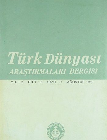 Türk Dünyası Araştırmaları Dergisi Ağustos 1980 / Sayı 7 (1-H-23)