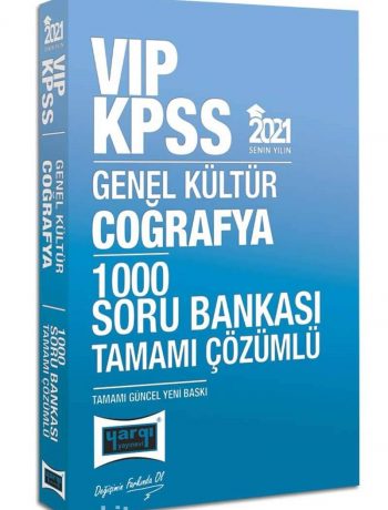 2021 KPSS VIP Coğrafya Tamamı Çözümlü 1000 Soru Bankası