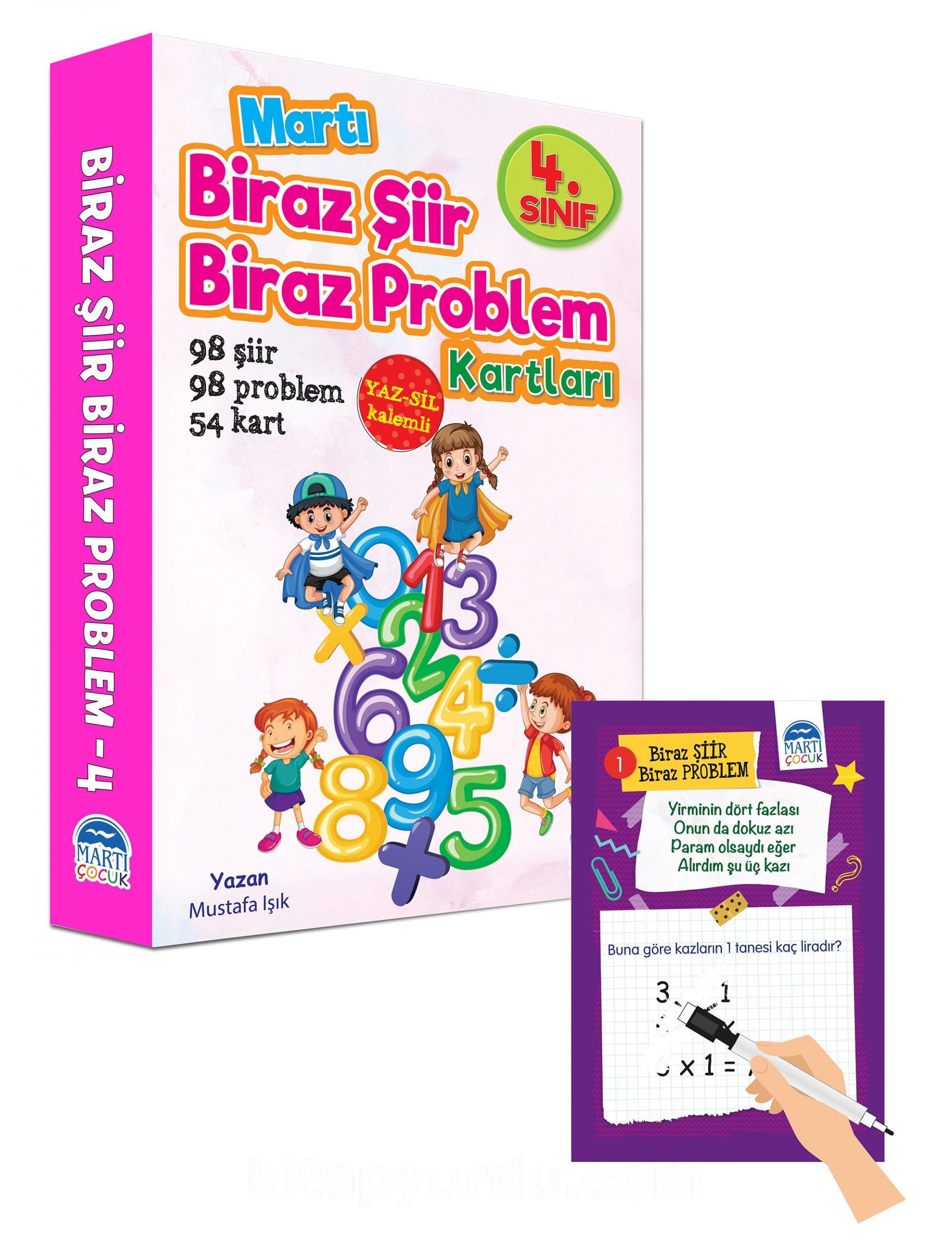 Biraz Şiir Biraz Problem Kartları 4. Sınıf/Yaz-Sil Özellikli