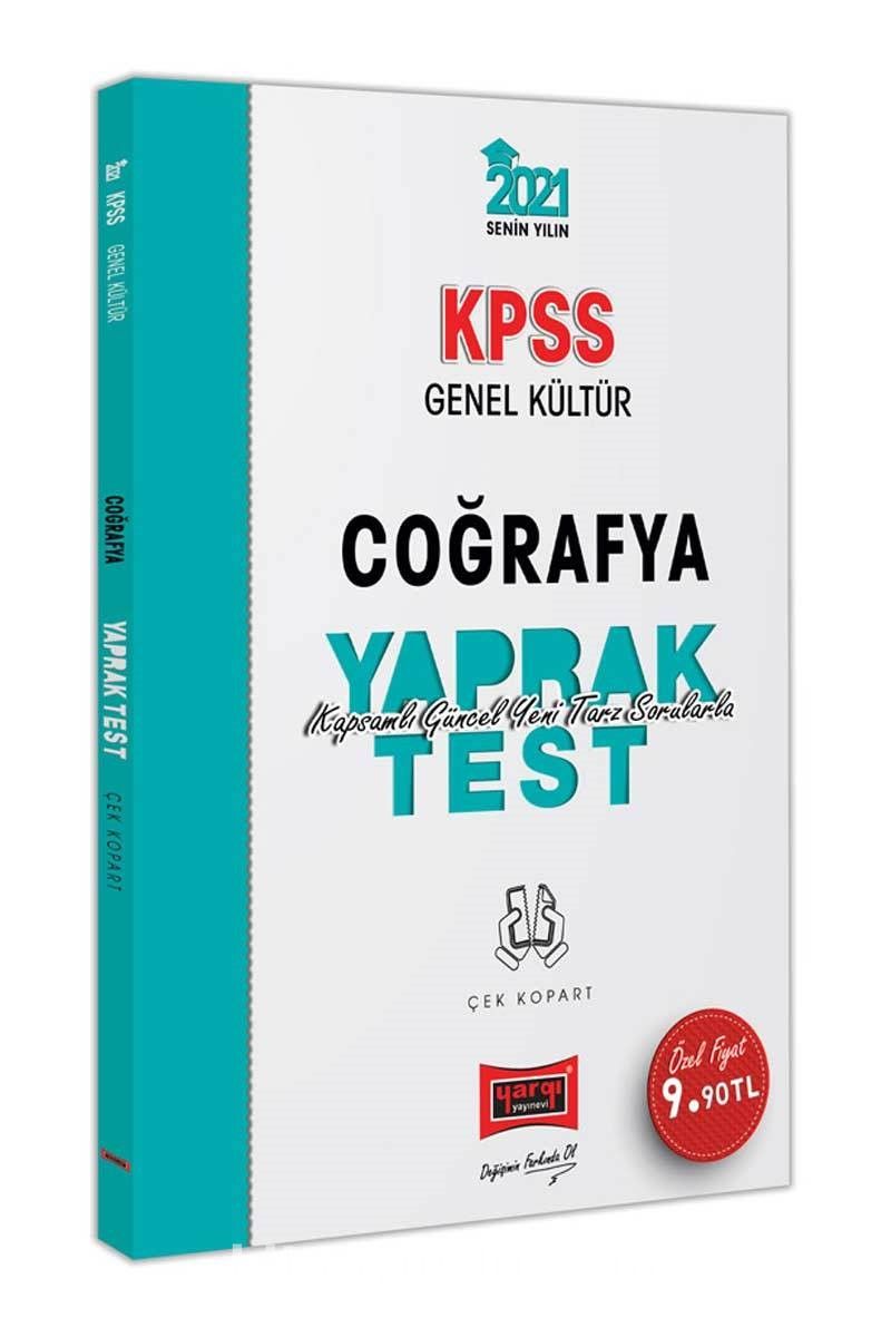 2021 KPSS Genel Kültür Coğrafya Çek Kopart Yaprak Test