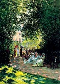 Monceau Parkı / Claude Monet (MCL 027-35x50) (Çerçevesiz)