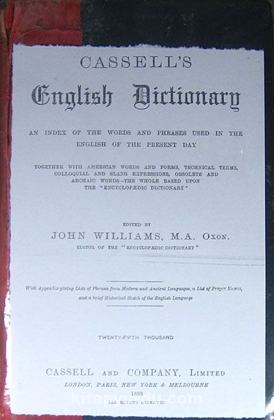 Cassell's English Dictionary (2-B-25)