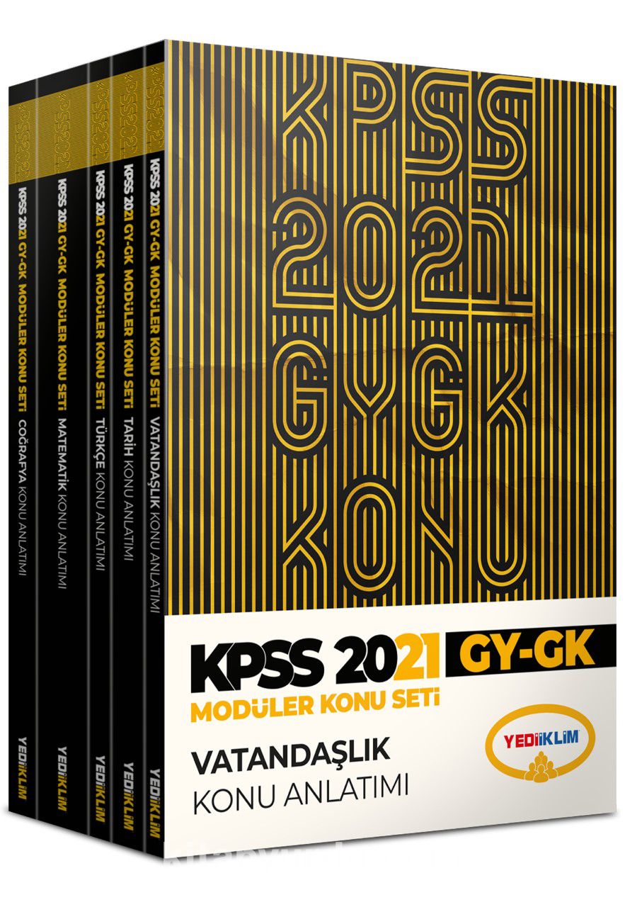 KPSS 2021 Genel Yetenek Genel Kültür Konu Anlatımlı Modüler Set (5 Kitap)
