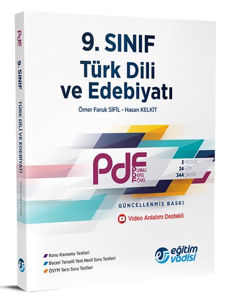 9. Sınıf Türk Dili ve Edebiyatı PDF Planlı Ders Föyü