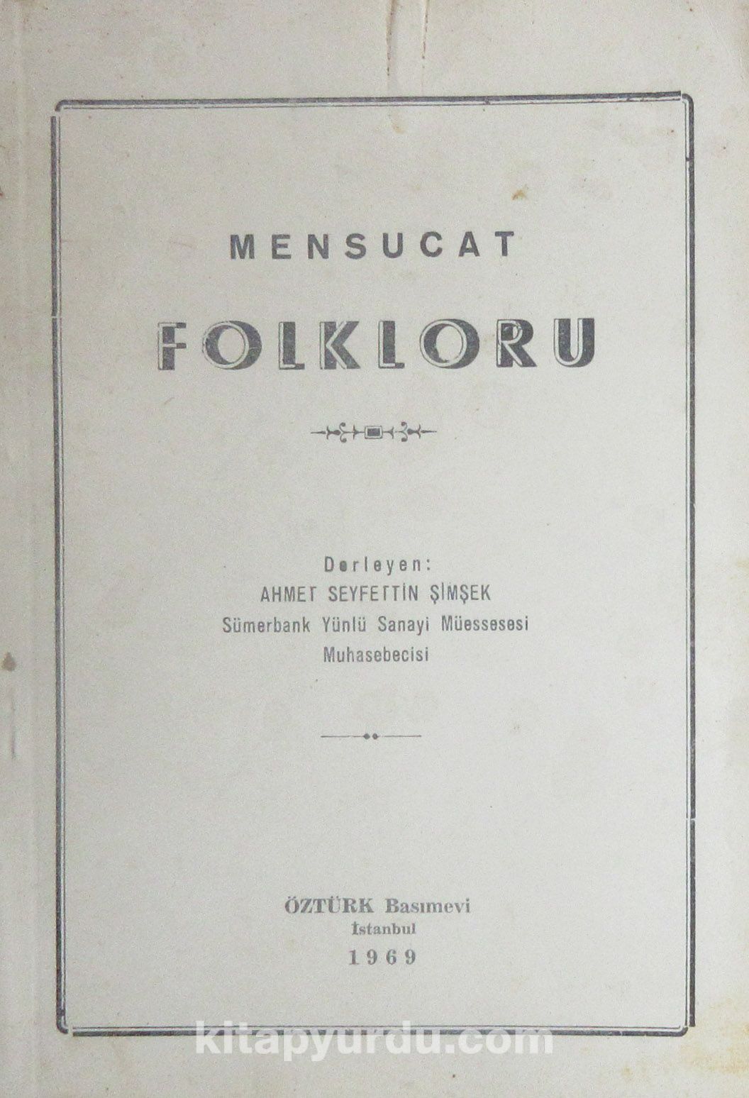 Mensucat Folkloru (1-E-55)