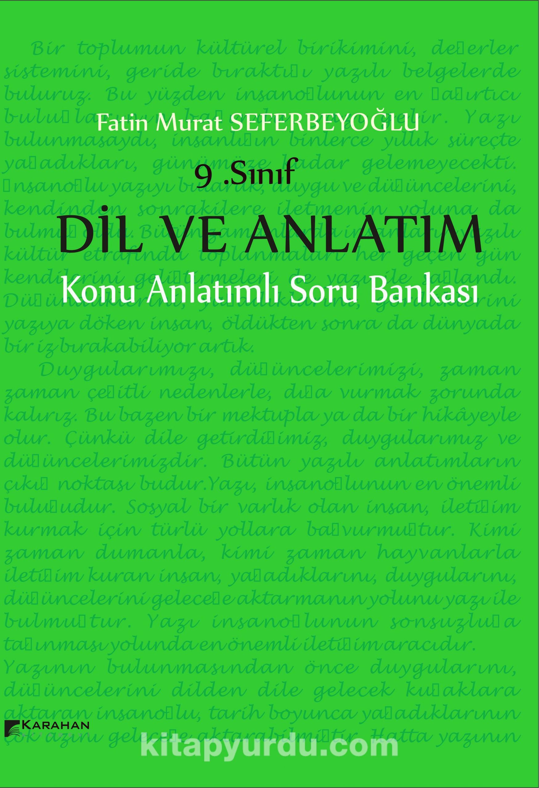 9. Sınıf Dil ve Anlatım Konu Anlatımlı Soru Bankası