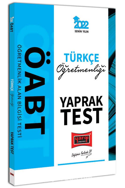 2022 ÖABT Türkçe Öğretmenliği Yaprak Test