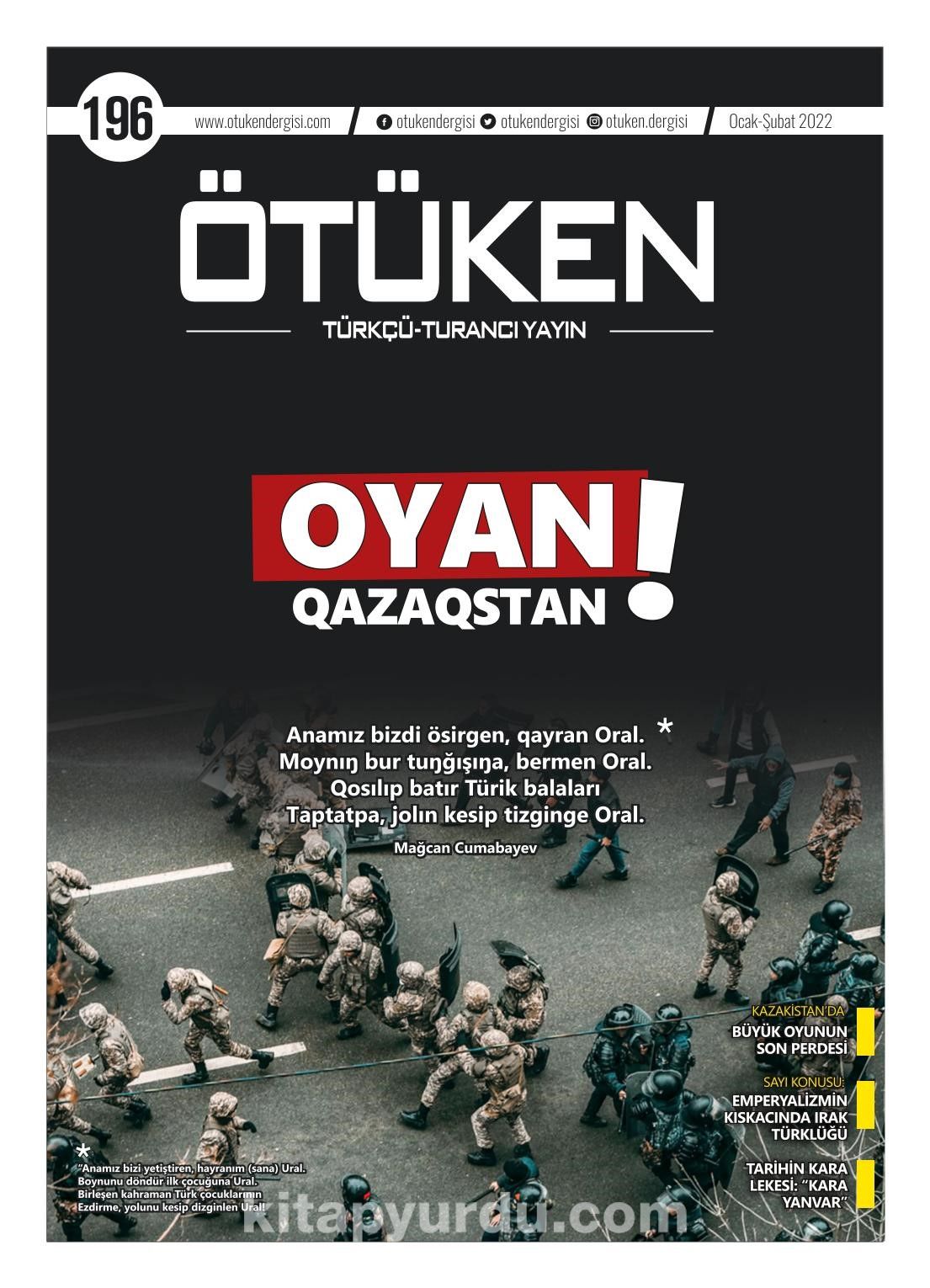 Ötüken Dergisi 196. Sayı Ocak-Şubat 2022