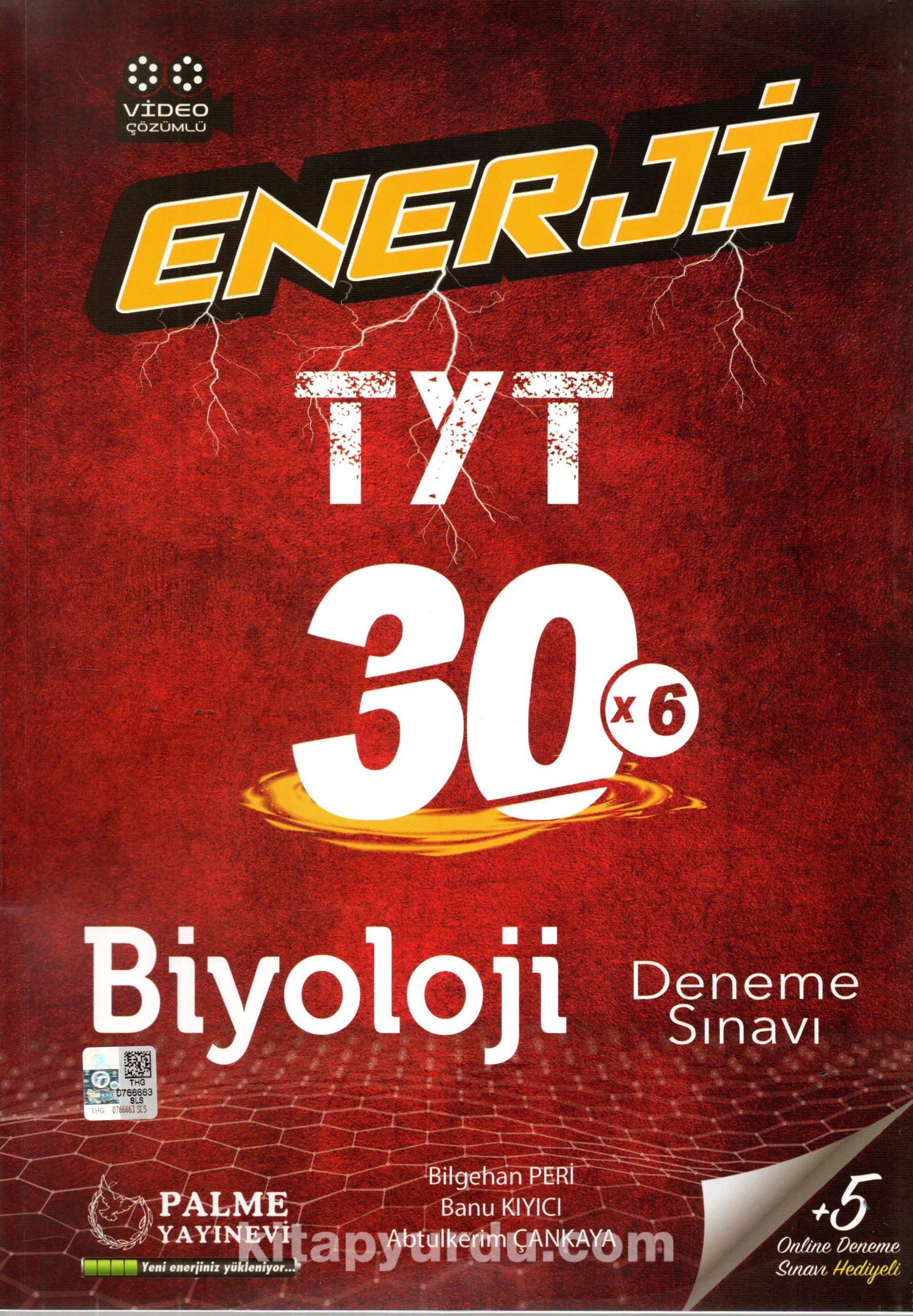 TYT Enerji Biyoloji 30x6 Deneme Sınavı
