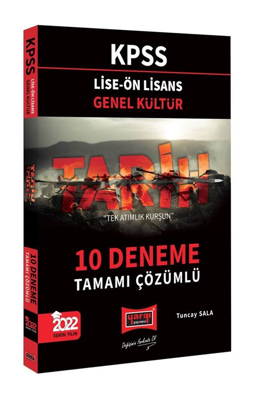 2022 Lise Ön Lisans Genel Kültür Tarih Tamamı Çözümlü 10 Deneme