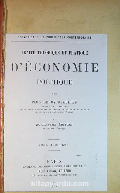 D'economie Politique (5-B-15)