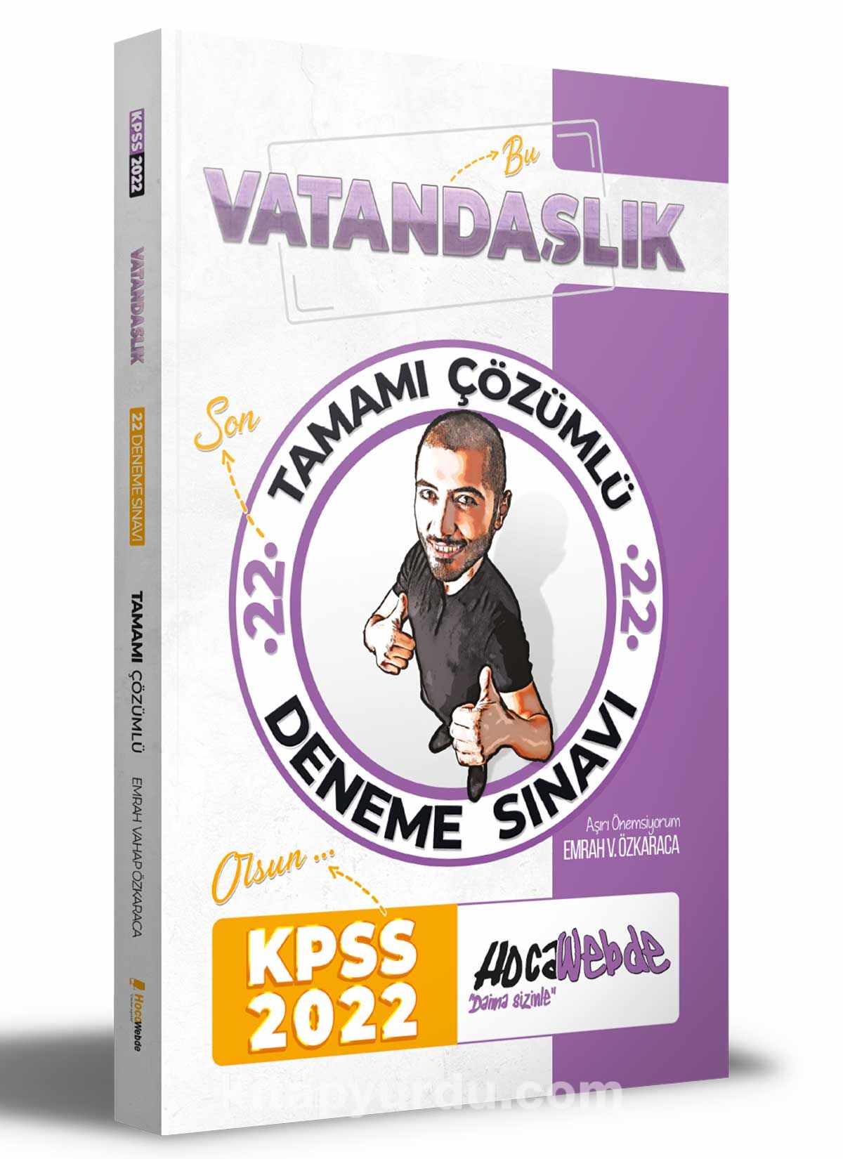 2022 KPSS Vatandaşlık Tamamı Çözümlü 22 Deneme