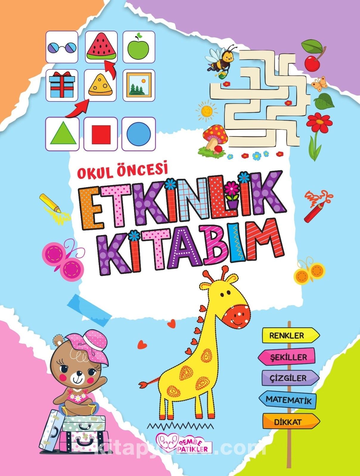 Okul öncesi Etkinlik Kitabım / Robotik Kodlama ve Dikkat Geliştirme (Çift Taraflı Kitap)