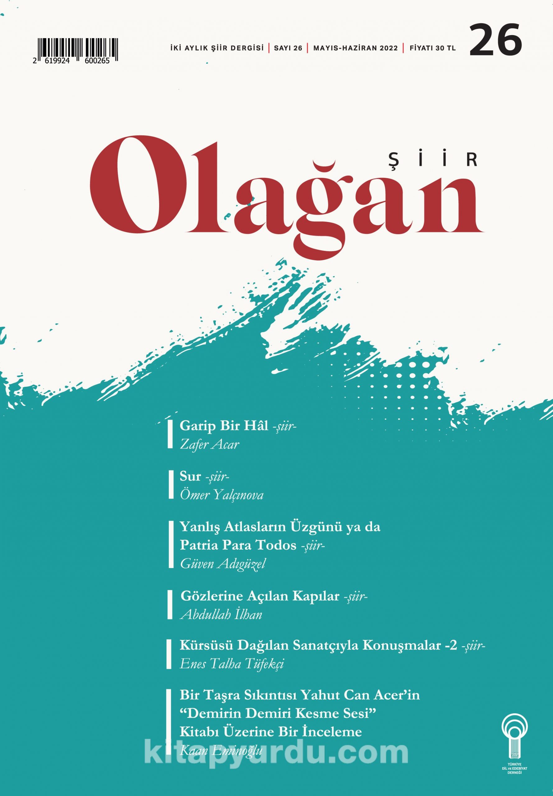 Olağan Şiir Dergisi Sayı:26 Mayıs-Haziran 2022