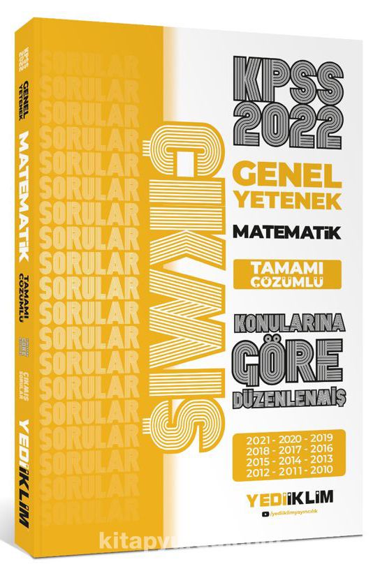 2022 KPSS Genel Yetenek Matematik Tamamı Çözümlü Çıkmış Sorular (Son 12 Yıl)