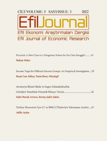 Efil Ekonomi Araştırmaları Dergisi; Cilt: 5 Sayı: 3
