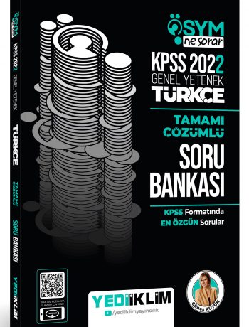 2022 KPSS Genel Yetenek Ösym Ne Sorar Türkçe Tamamı Çözümlü Soru Bankası