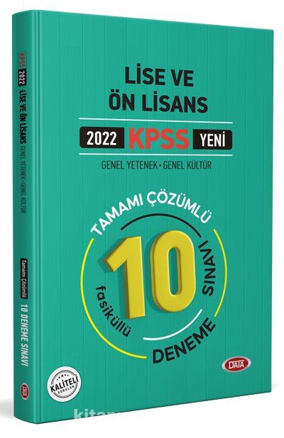 2022 KPSS Lise ve Ön Lisans Tamamı Çözümlü 10 Fasikül Deneme Sınavı