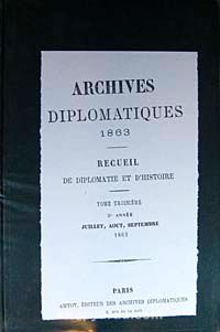 Archives Diplomatiques 1863 (6-C-5)