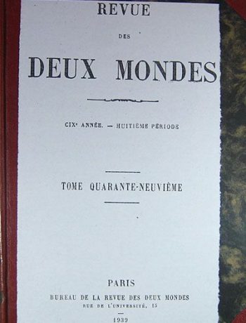 Revue Des Deux Mondes / Tome Quarante-Neuvieme (6-D-4)