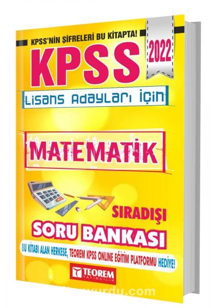 2022 KPSS Lisans Sıradışı Matematik Soru Bankası