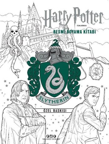 Harry Potter Filmlerinden Resmi Boyama Kitabı (Slytherin Özel Baskısı)