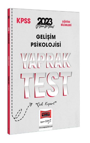 2023 KPSS Eğitim Bilimleri Gelişim Psikolojisi Yaprak Test