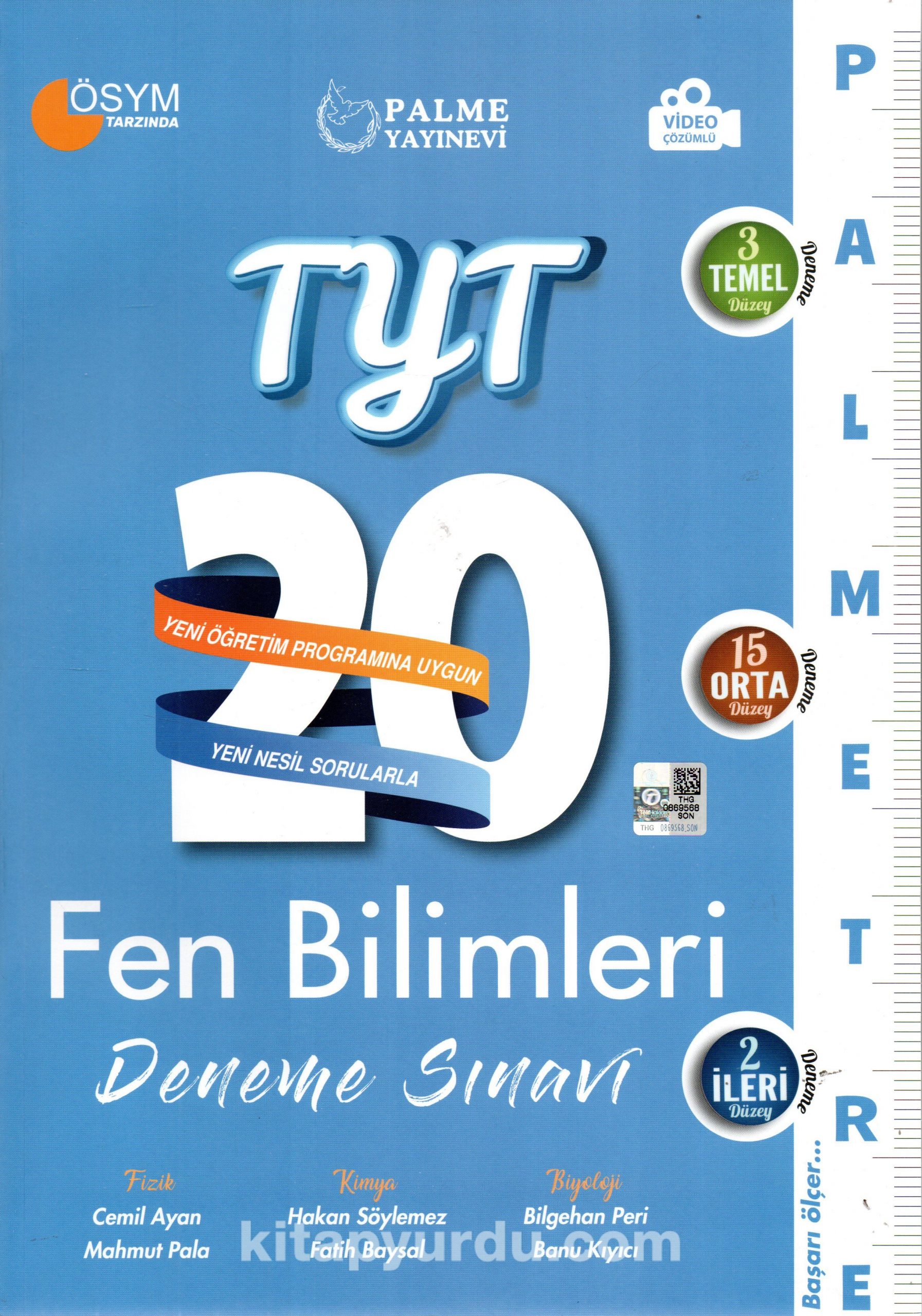 TYT Fen Bilimleri Palmetre 20'li Deneme Sınavı