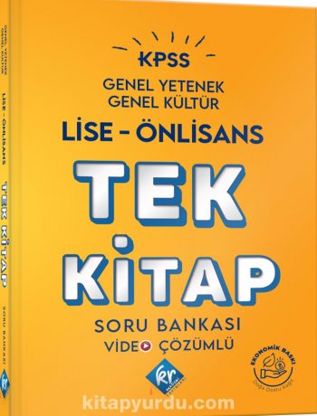 2024 KPSS Lise ÖnLisans Genel Yetenek Genel Kültür Tek Kitap Soru Bankası