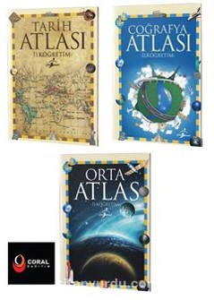 İlköğretim Atlas Seti / Coğrafya,Tarih ve Orta Atlas 3 Kitap Set