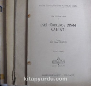 Türk Tiyatrosu Tarihi 4 cilt / 1- Eski Türklerde Dram Sanatı, 2- Opera San’atı ile İlk Temaslarımız, 3- Tanzimat Tiyatrosu, 4- Saray Tiyatrosu (Kod:4-H-21)