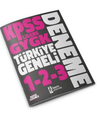 2023 KPSS Lisans GYGK Türkiye Geneli Deneme Seti 1-2-3