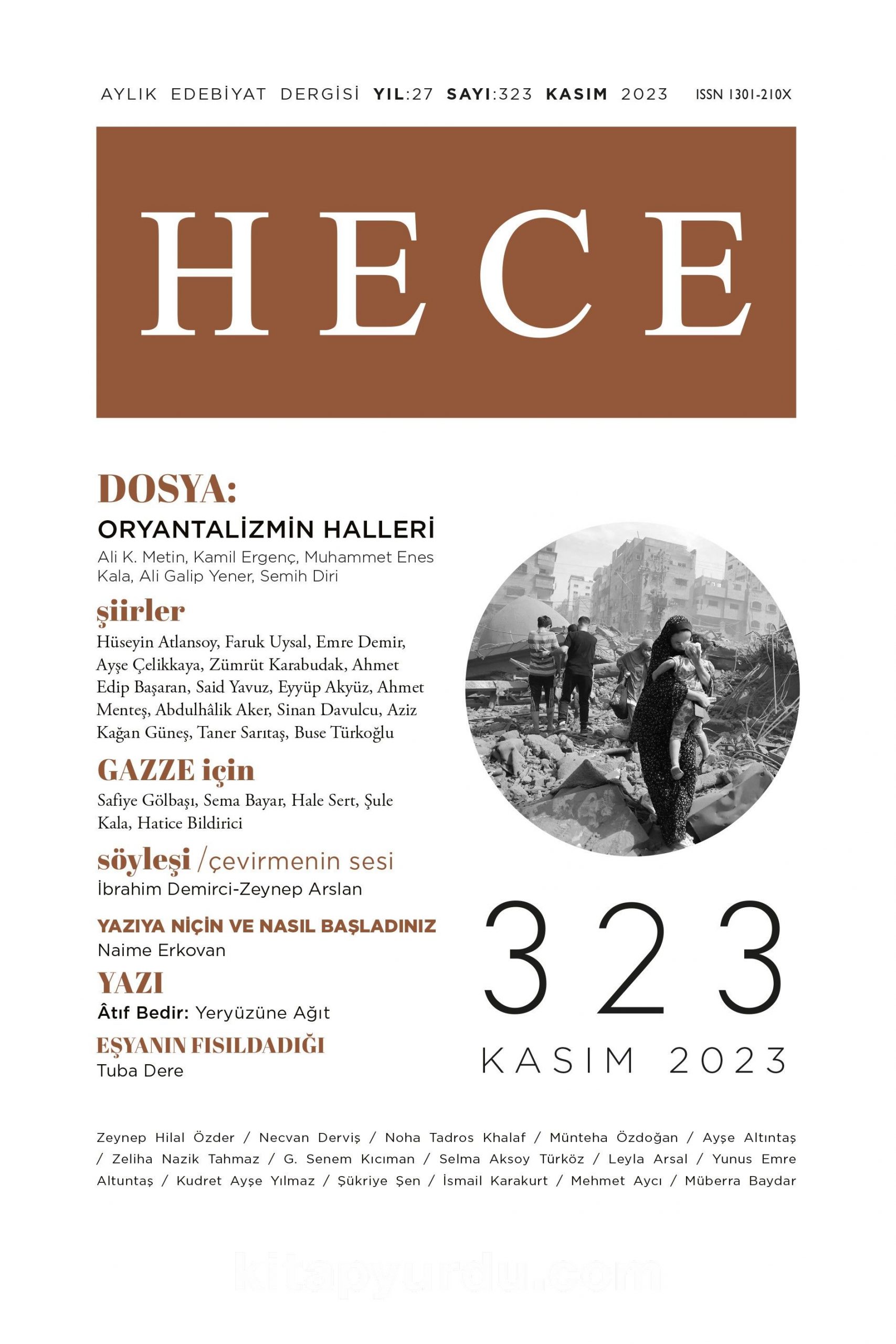 Hece Dergisi Sayı: 323 Kasım 2023