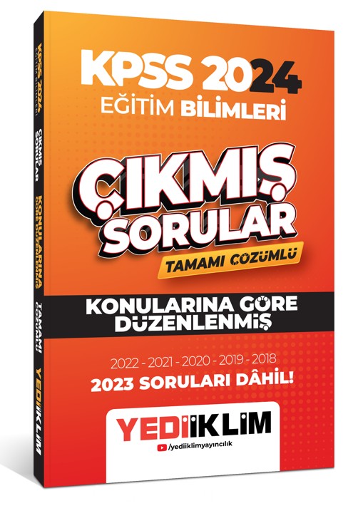 2024 KPSS Eğitim Bilimleri Konularına Göre Tamamı Çözümlü Çıkmış Sorular