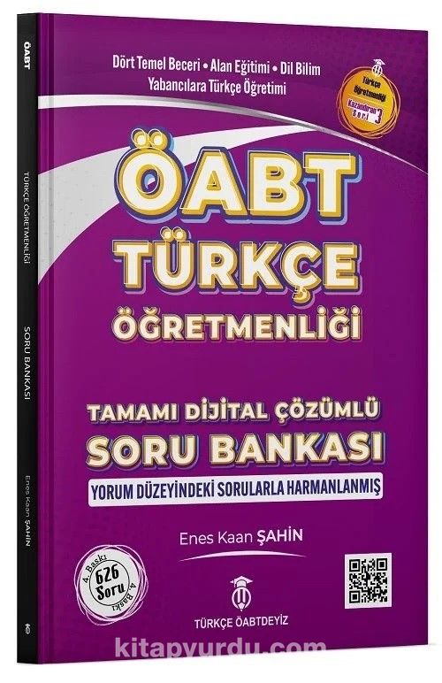 ÖABT Türkçe Öğretmenliği Soru Bankası Çözümlü (Mor Kitap)