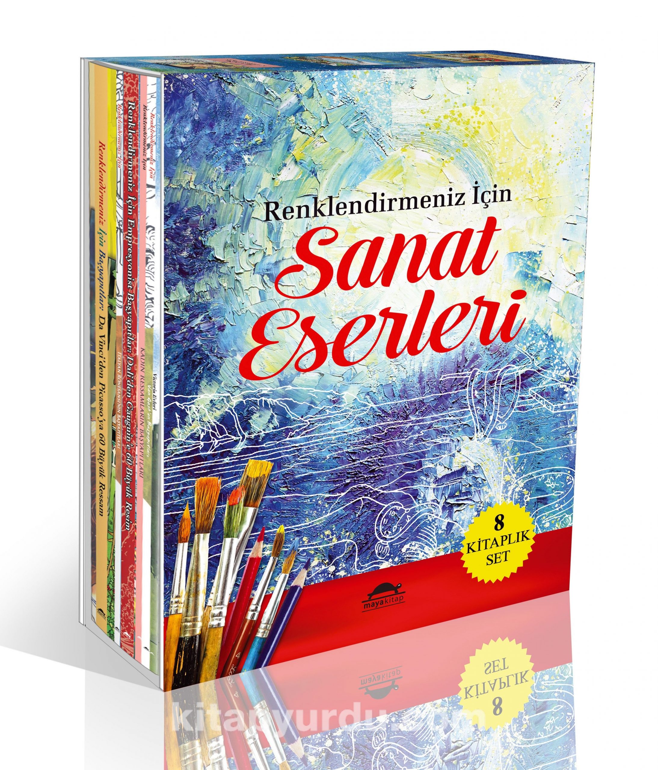 Renklendirmeniz İçin Sanat Eserleri (8 Kitaplık Set)