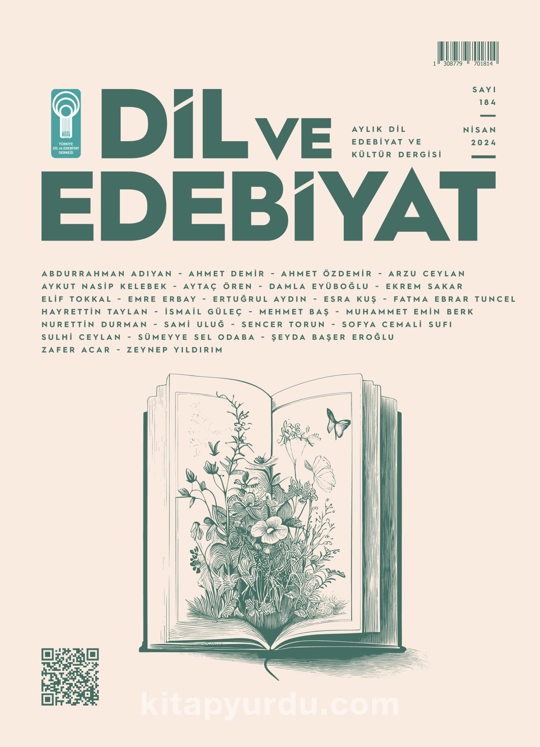 Dil ve Edebiyat Dergisi Sayı:184 Nisan 2024