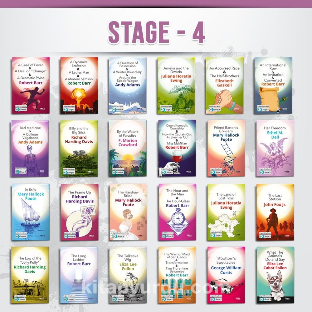 İngilizce Hikaye Kitabı Seti Stage 4 (24 Kitap)