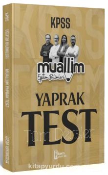 2024 KPSS Muallim Eğitim Bilimleri Tüm Dersler Yaprak Test